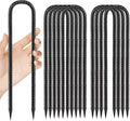 Ground Stakes Heavy Duty 12 in U-Hook Rebar Stakes - 10pcs