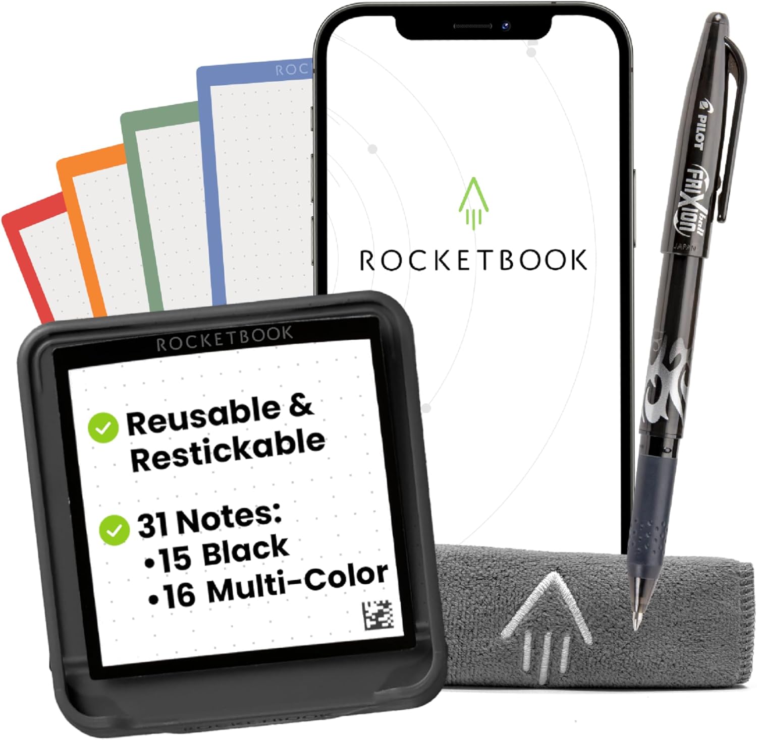 Rocketbook Reusable Sticky Notes for Efficient Note-Taking