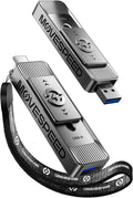 MOVE SPEED 512GB Portable SSD with Dual Ports - Fast, Rugged Storage