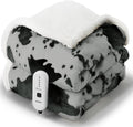 Cow Print Heated Throw Blanket with 5 Heat Levels for Comfort
