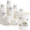 Leak-Free 12 OZ Disposable Paper Coffee Cups for All Occasions