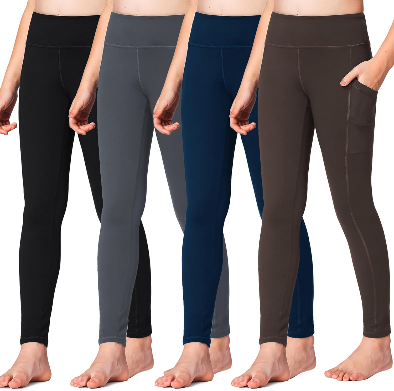 Stelle Girls' Athletic Leggings for Dance, Yoga, and Running
