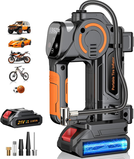 ZOPOM Rechargeable Tire Inflator - Portable 160 PSI Power