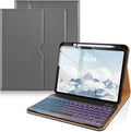 DTTO iPad 11th/10th Gen Case with Keyboard - Backlit Detachable Folio
