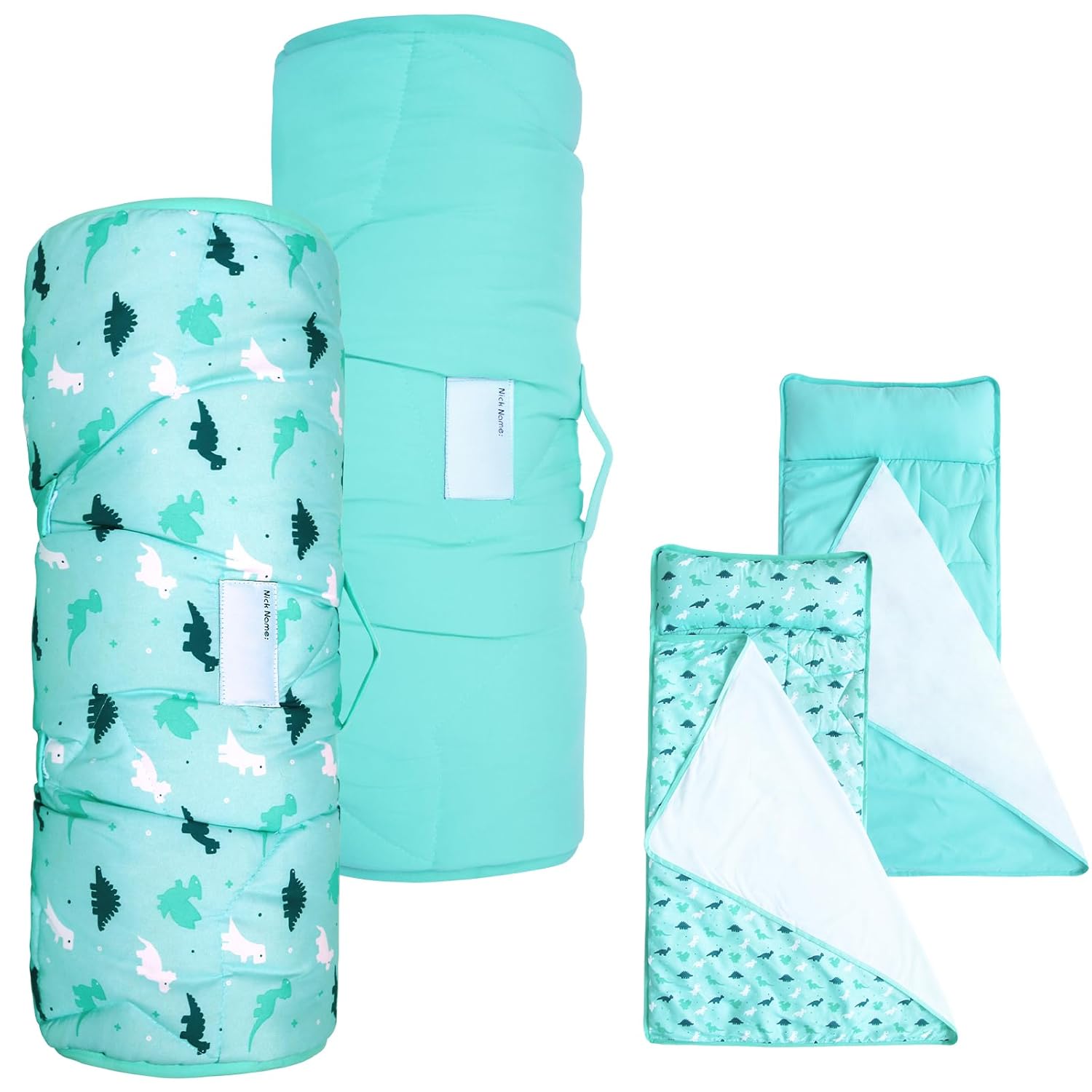 Cozy 2 Pack Toddler Nap Mat with Blanket for Boys and Girls