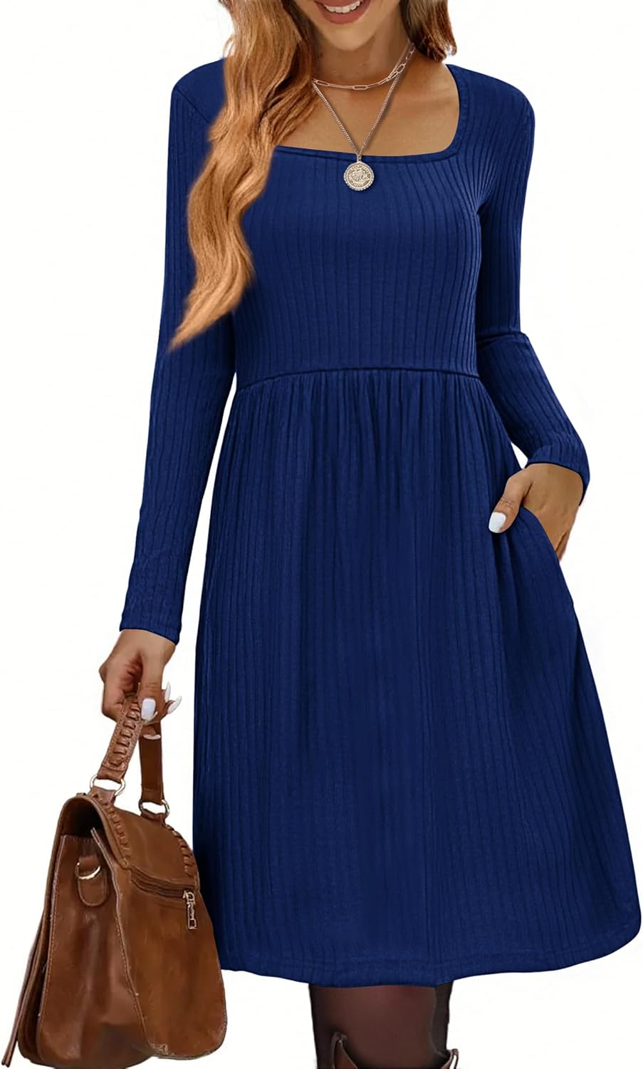 Stylish Zeagoo Womens Casual Sweater Dress for Fall 2025
