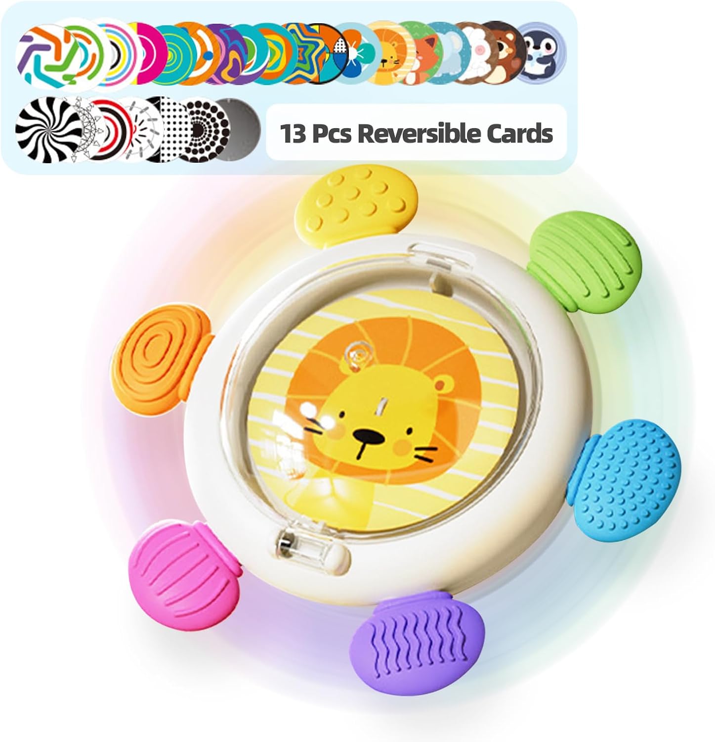 Interactive Baby Sensory Spinning Top - Visual Stimulation