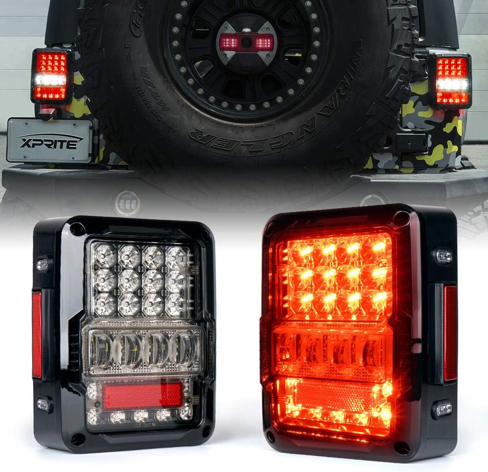 Xprite LED Tail Lights for Jeep Wrangler JK 07-18 Review
