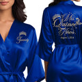 Mis Quince Anos Robes Personalized Satin Robe for Getting Ready 26
