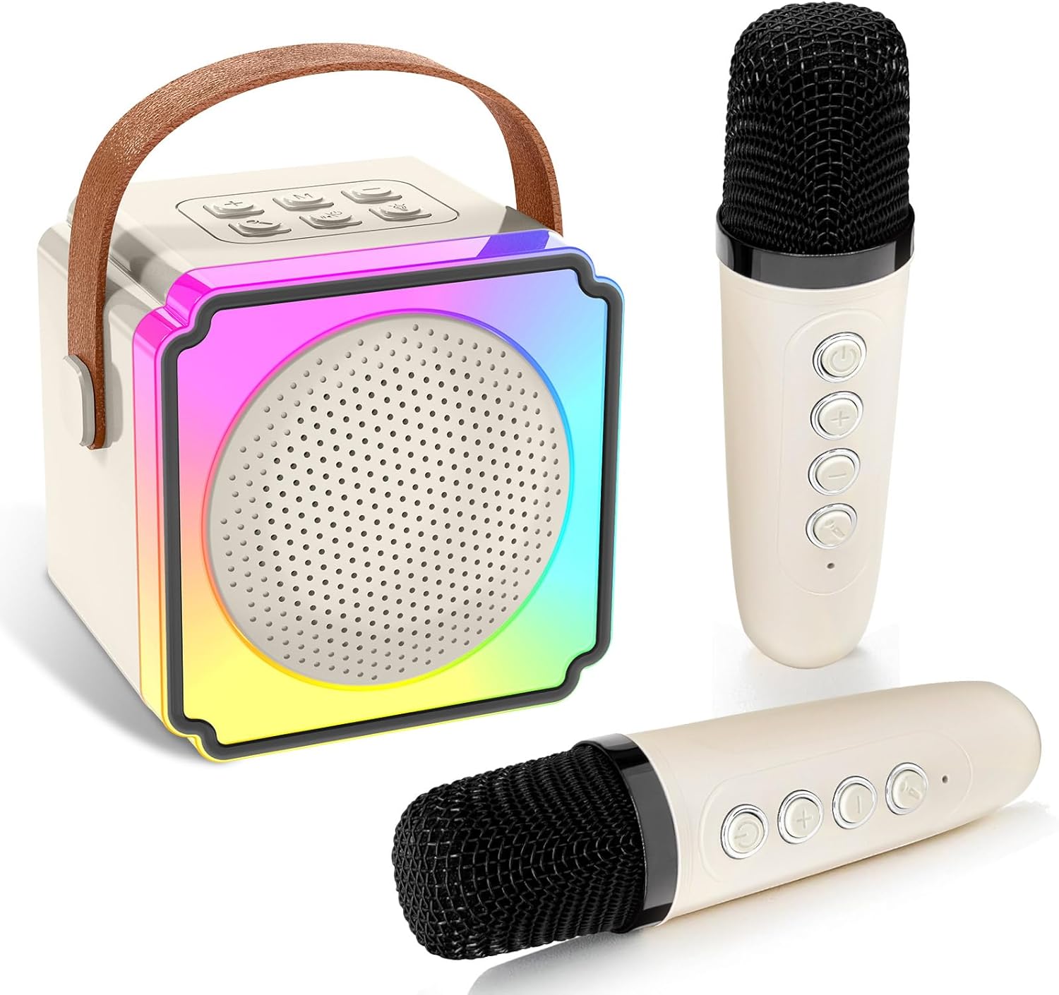 Kids Bluetooth Karaoke: 2 Mics, Wireless Fun!