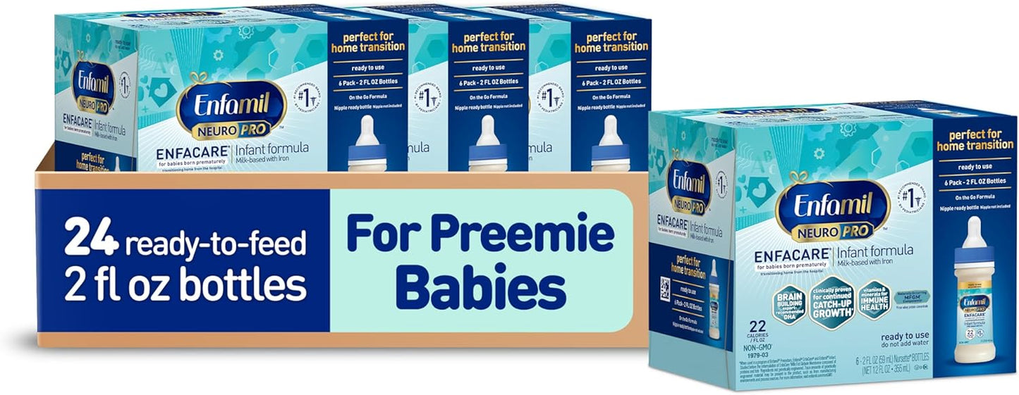 High Calorie Premature Baby Formula with DHA and Iron 2 Fl Oz