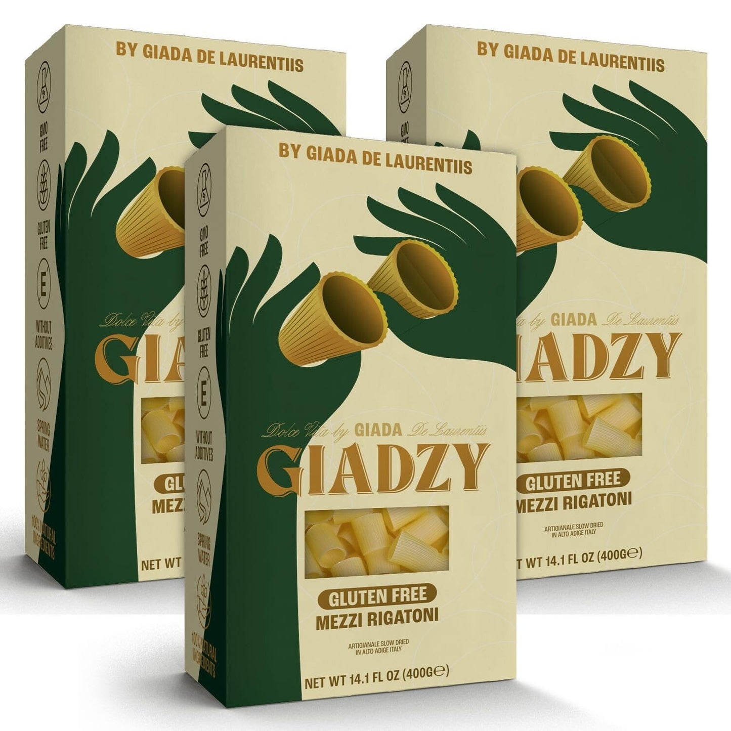 Giadzy Gluten Free Mezzi Rigatoni - Artisanal Italian Pasta