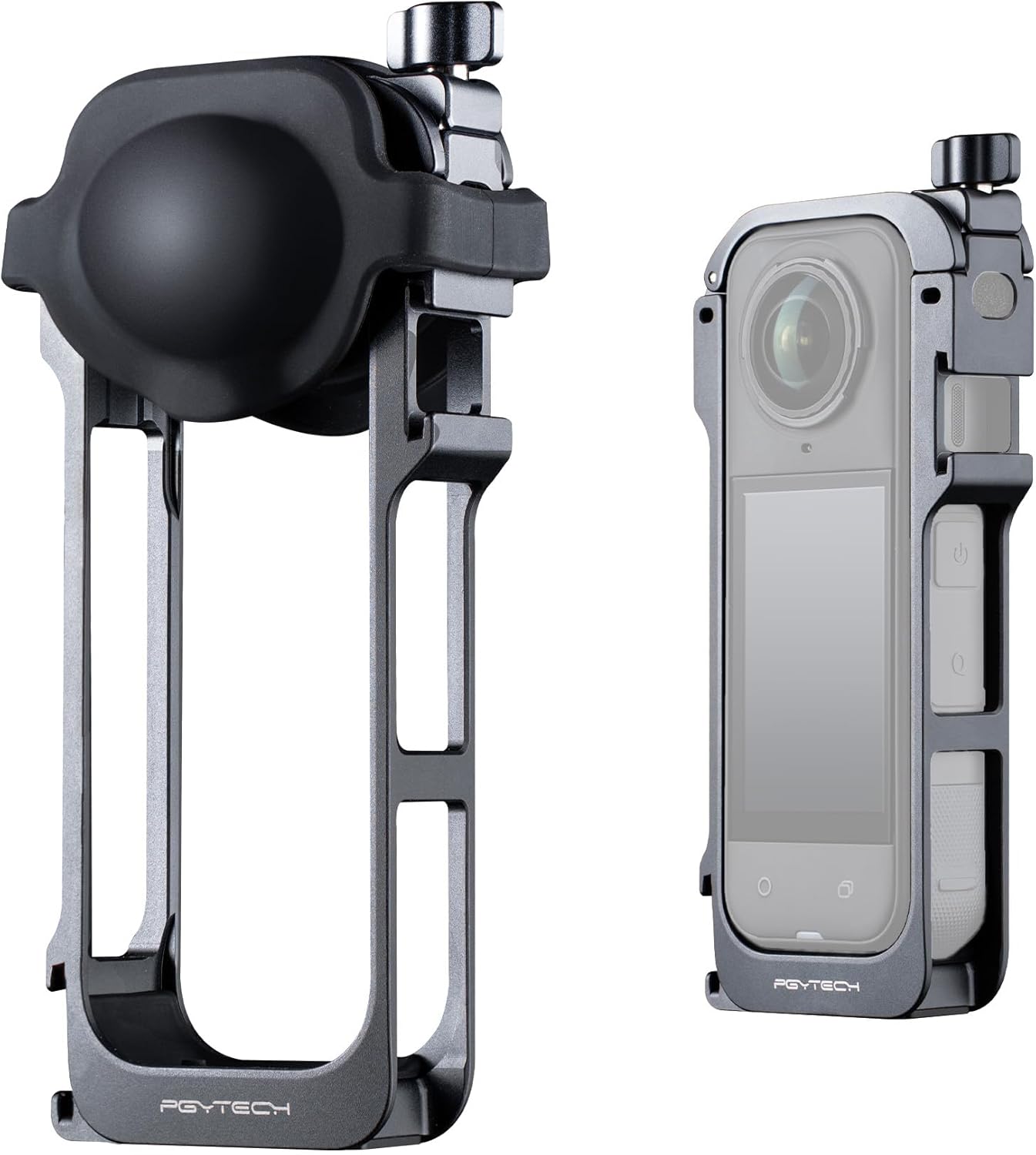 PGYTECH Camera Cage for Insta360 X5 - Durable Aluminum Case