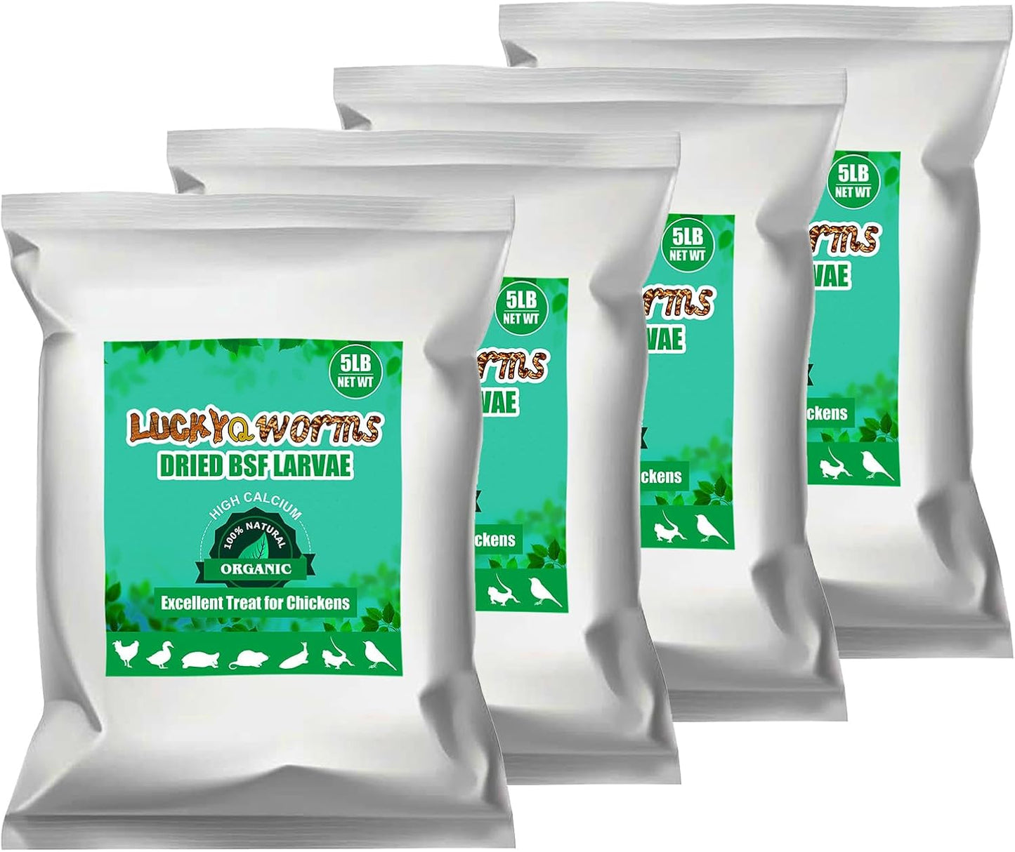 Dried Black Soldier Fly Larvae 20LBS for Chickens and Birds