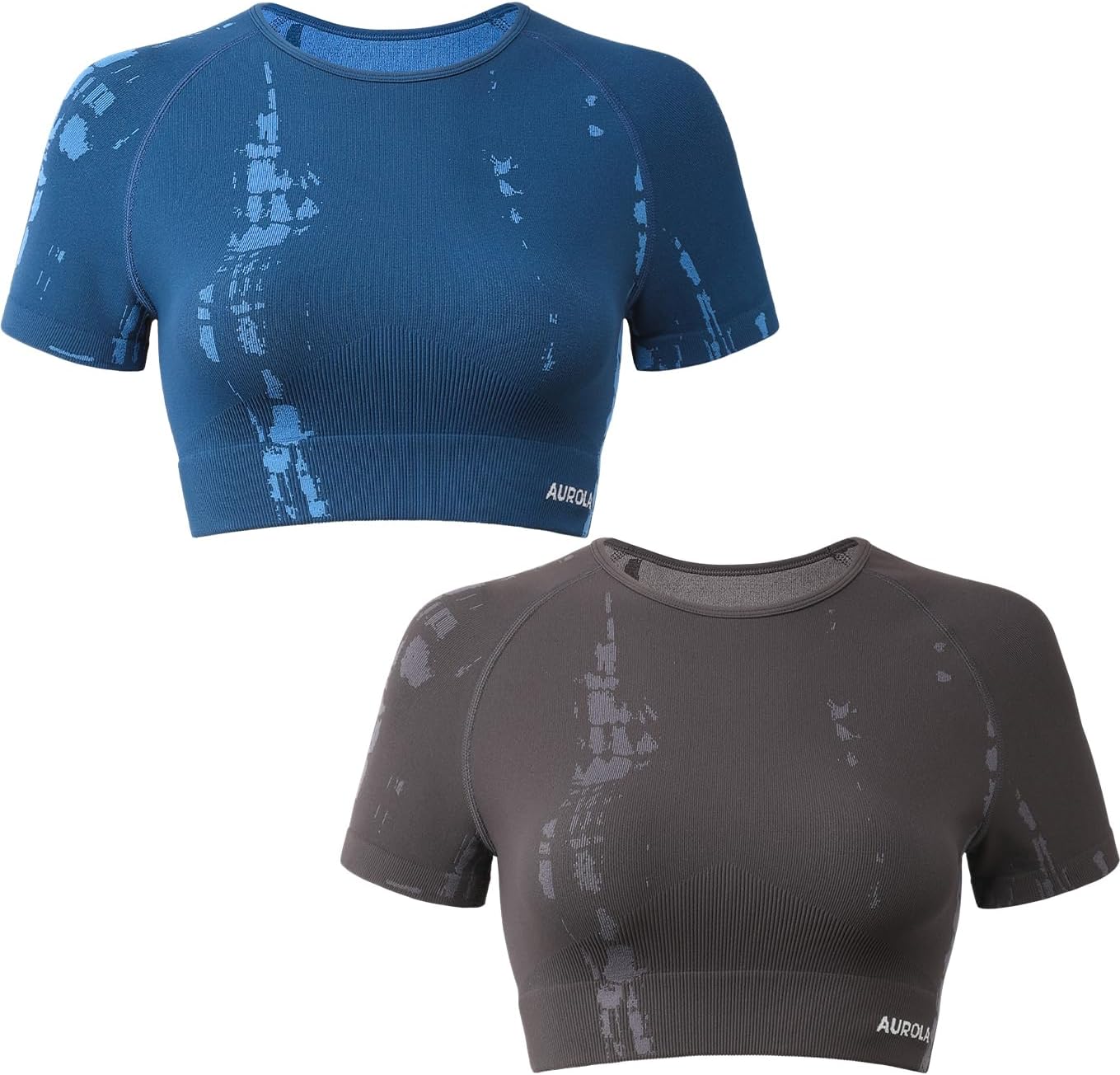 AUROLA Serpent Snake Seamless Workout T-Shirts for Women