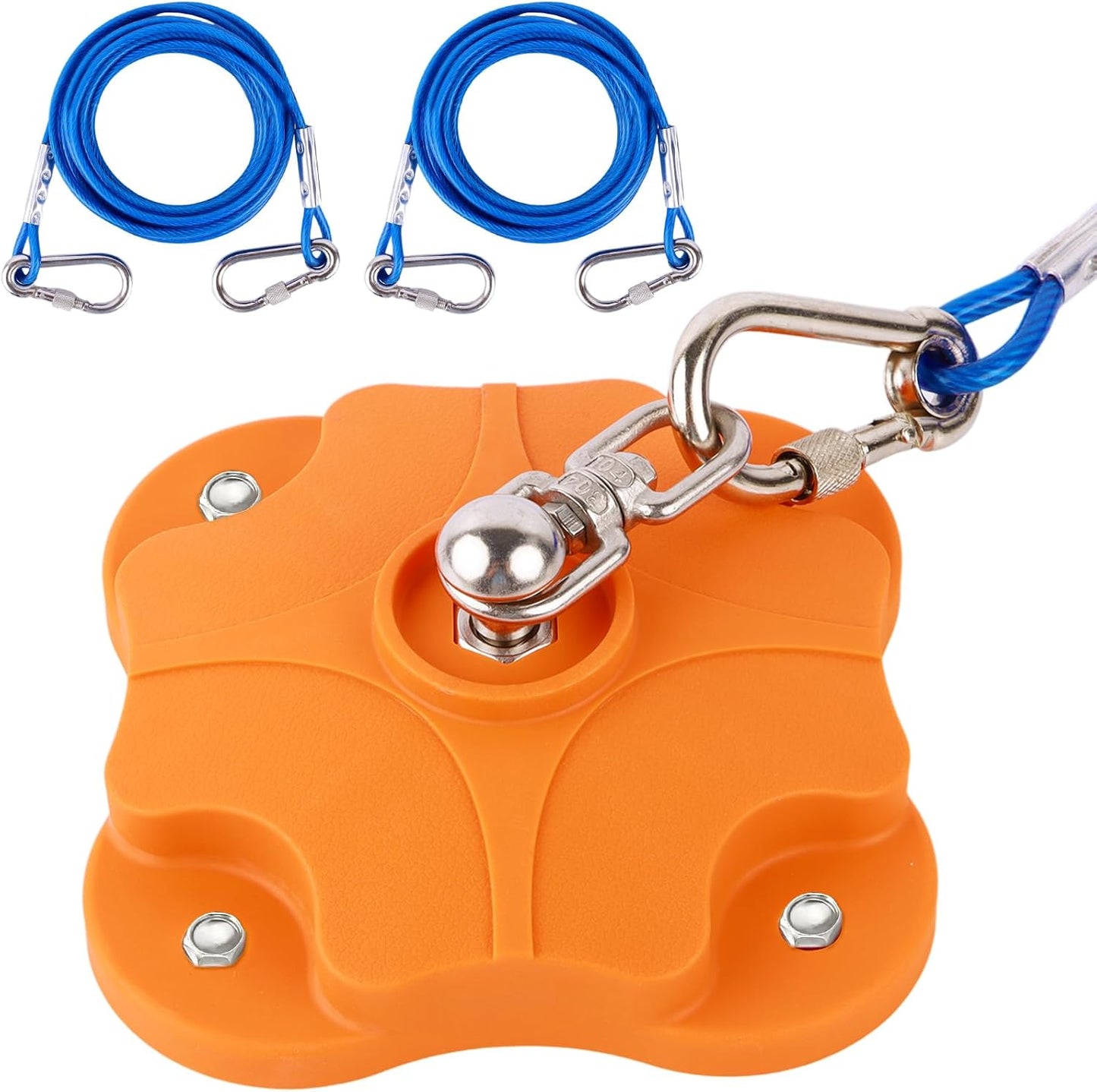 Dog Tie Out Stake for 2 Dogs with Heavy Duty 200lb Capacity