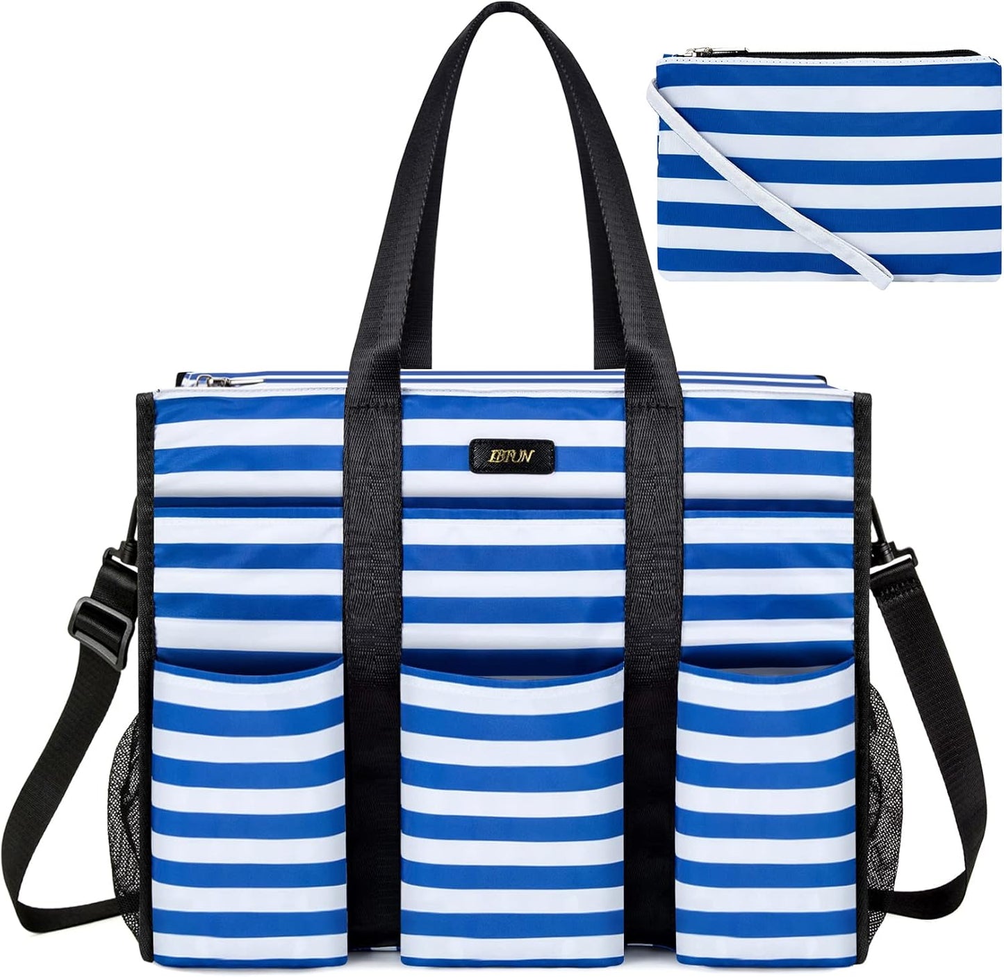 IBFUN Utility Tote Bag with 14/24 Pockets for Teachers and Work