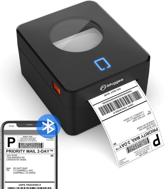 Mvgges Bluetooth Thermal Label Printer: Shipping Made Easy