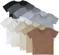 HonestBaby 10-Pack Organic Cotton Short Sleeve T-Shirts - Soft made