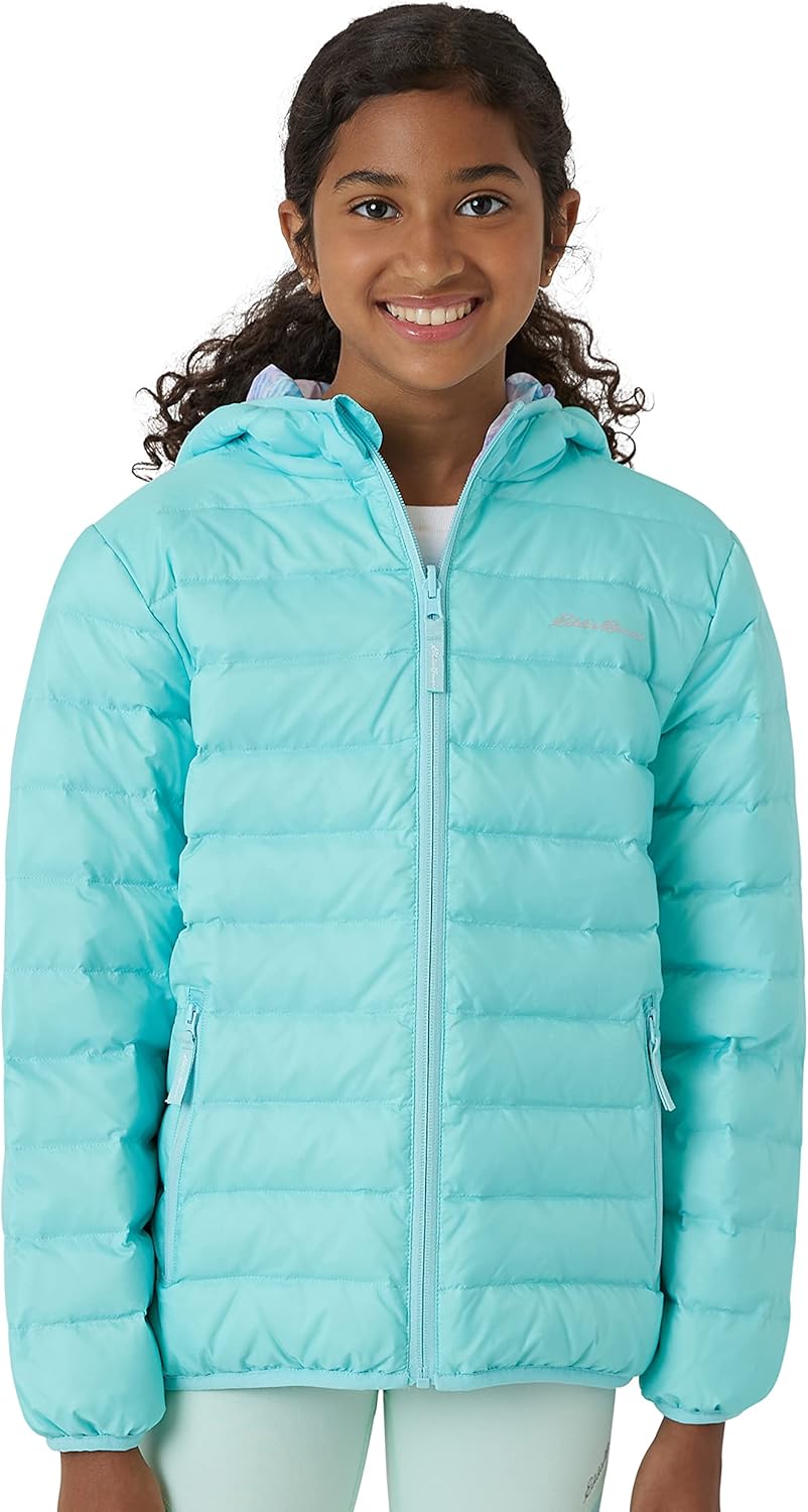 Eddie Bauer Girls' Weather Resistant Down Coat - Puffer Jacket