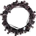 C9 Light Strand 100 FT with 100 Sockets - Heavy Duty Outdoor Stringer