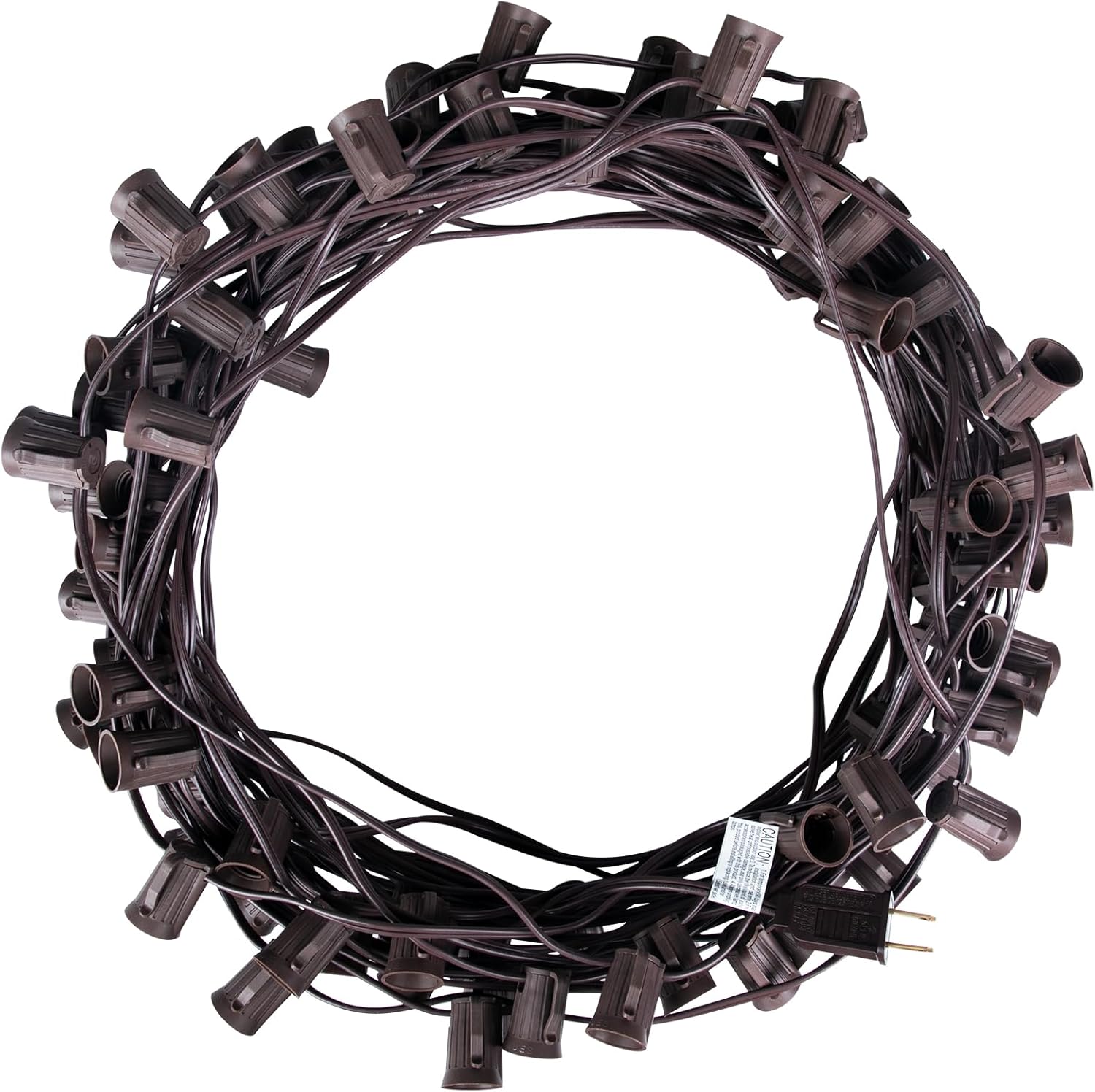 C9 Light Strand 100 FT Outdoor String Lights for Holiday Decor