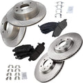 TRQ Front Rear Premium Posi Metallic Pad & Brake Rotor Kit - Direct