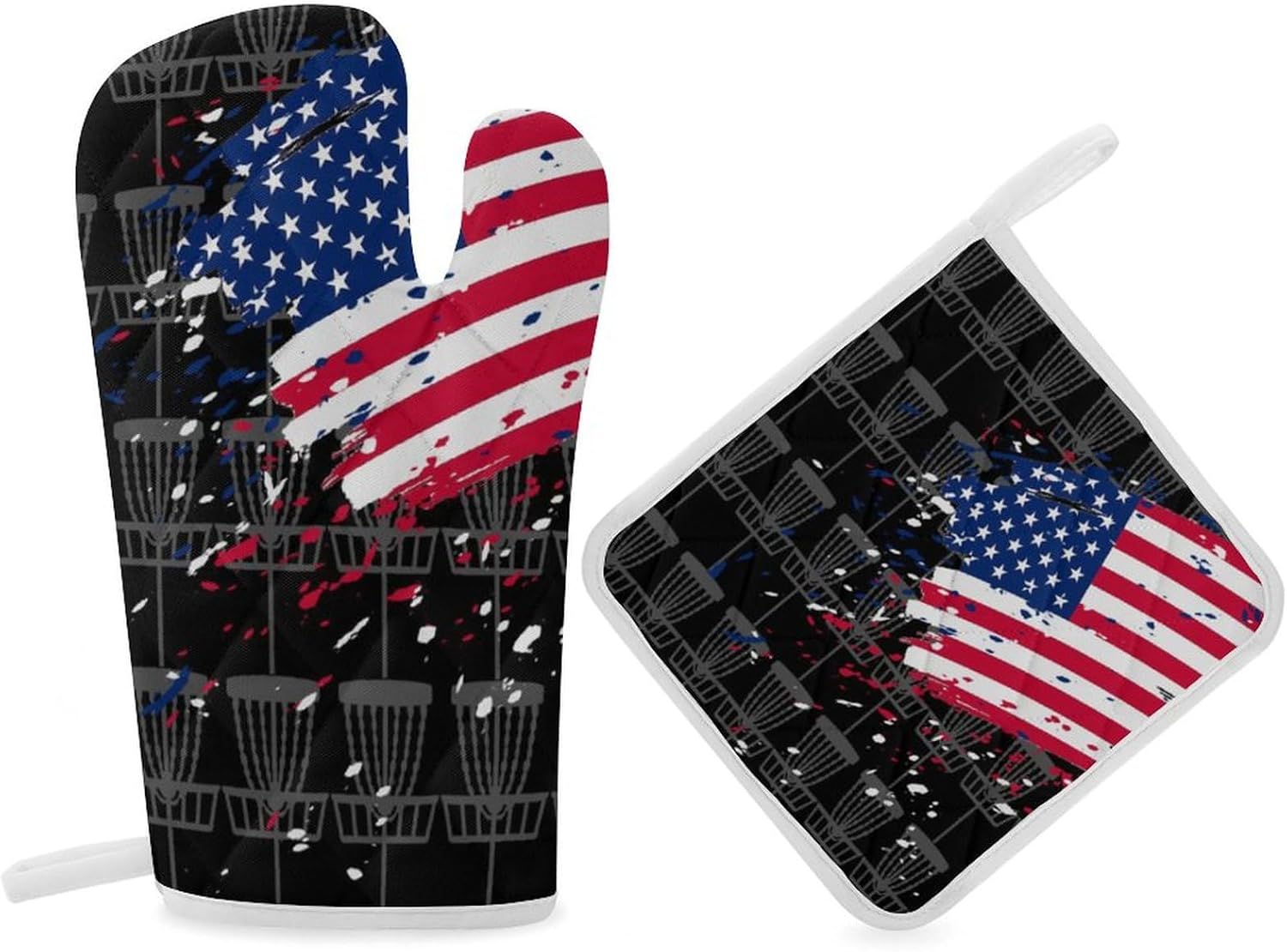 DULAHR Heat Resistant Oven Mitt Set