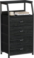 Furnulem Tall 4 Drawer Dresser - Slim Vertical Storage Tower