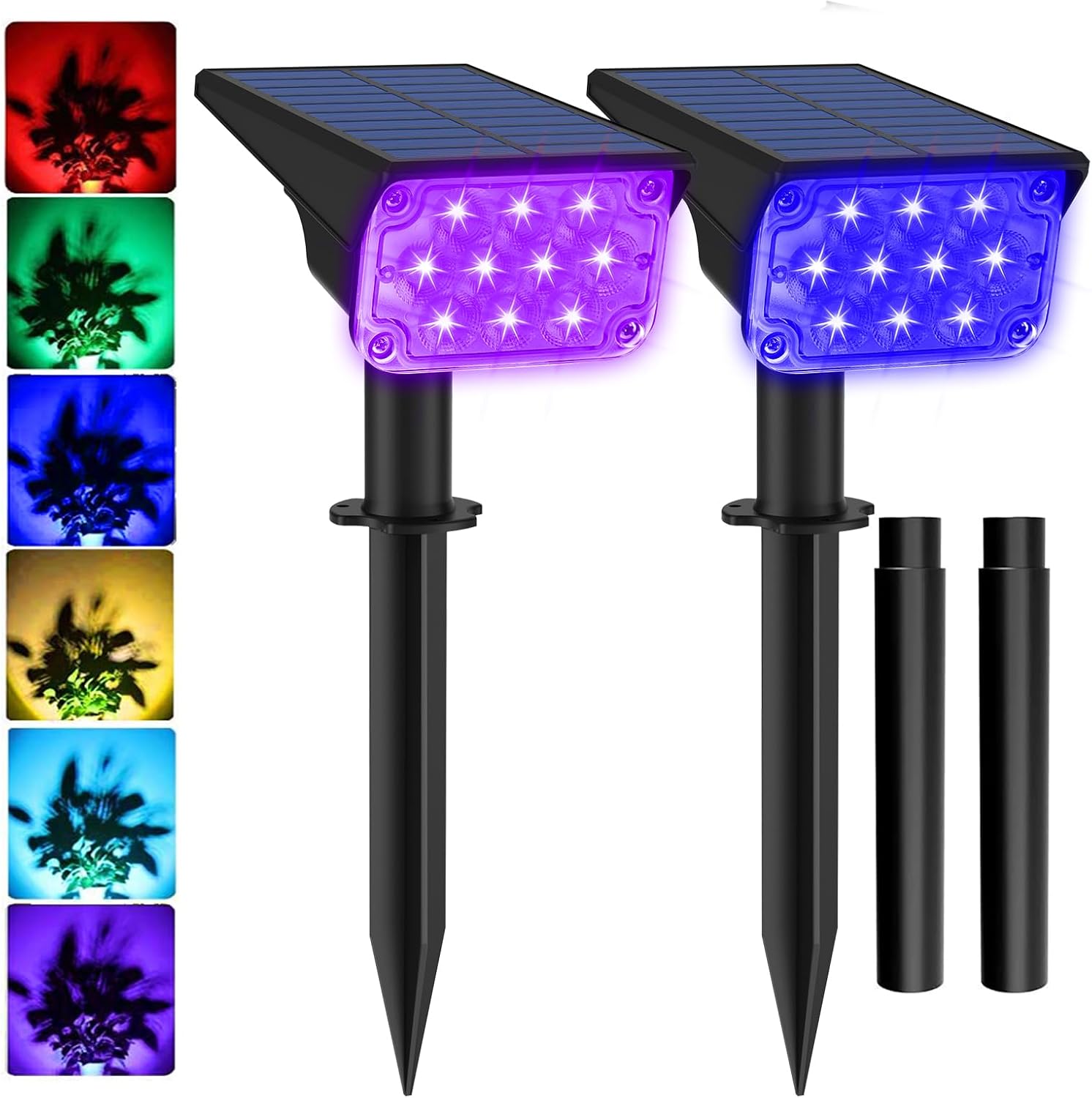 T-SUNUS Halloween Solar Color Landscape Spotlights Review