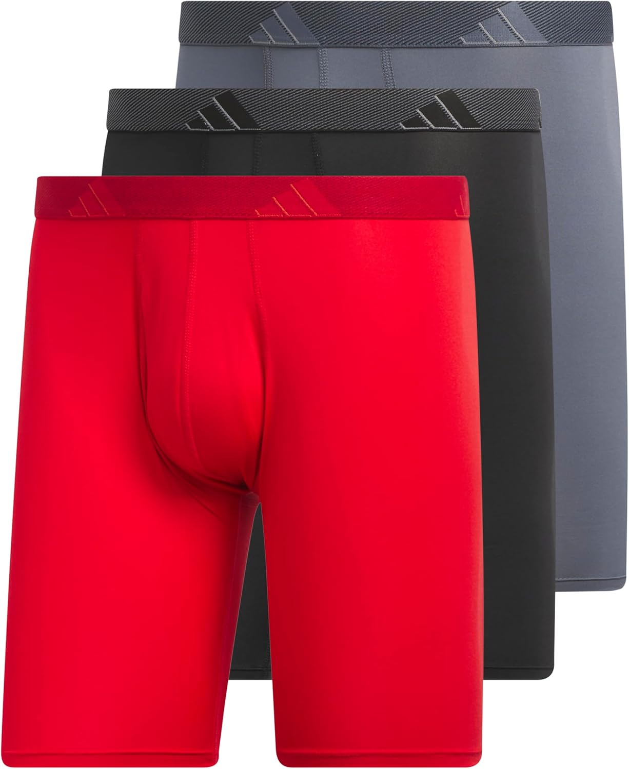 adidas Men's Performance Long Boxer Briefs for All-Day Comfort