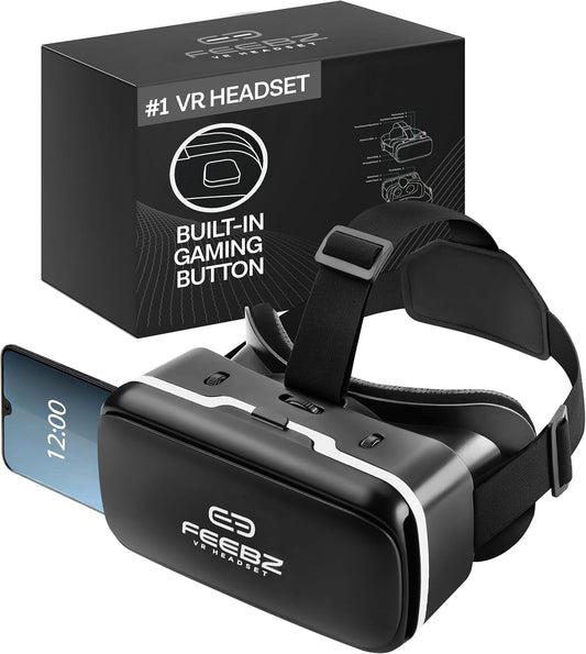 FEEBZ Kids VR Headset 2.0 | 3D Videos & Apps | iPhone & Android