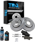 TRQ Front Brake Pad & Rotor Kit Compatible with 2001-2007 Town