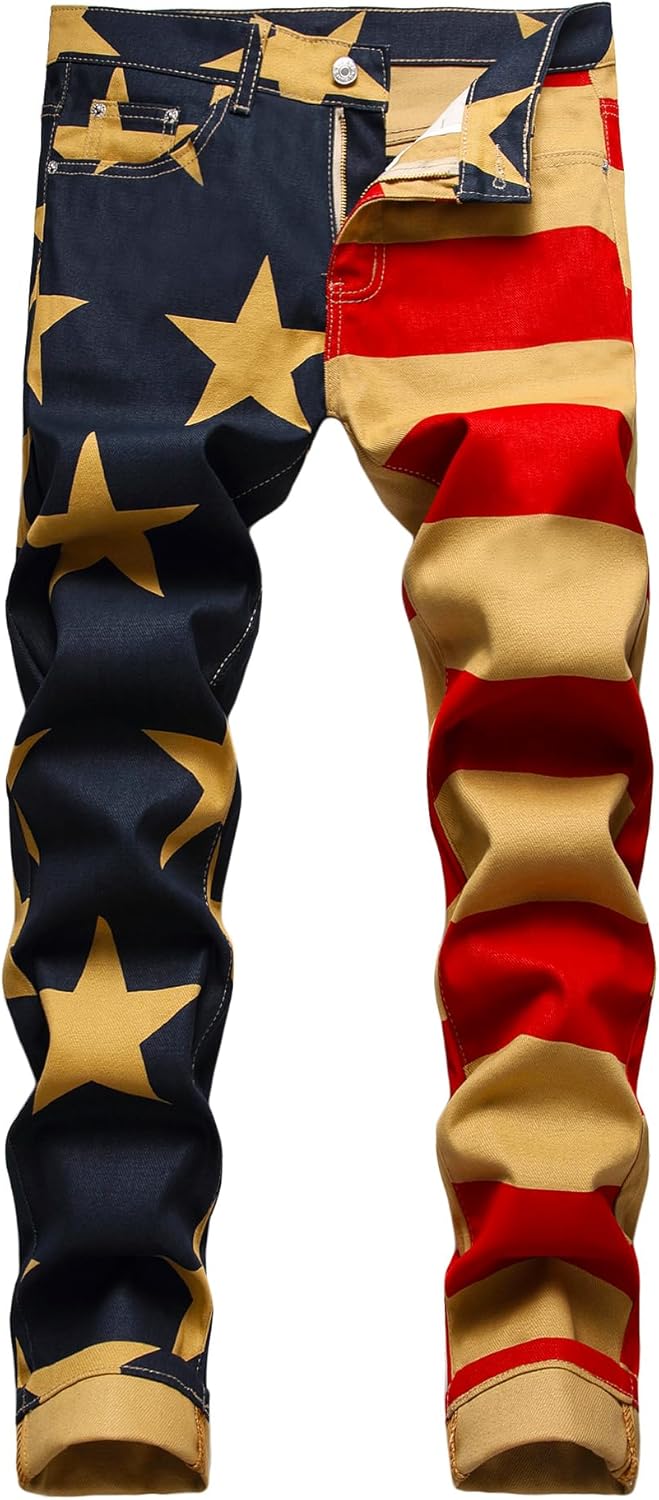 Men's Casual Stylish Straight Slim Fit Jeans for Everyday Wear