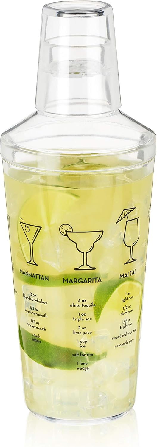 TRUE Maraca Cocktail Shaker: Strain & Mix with Ease!