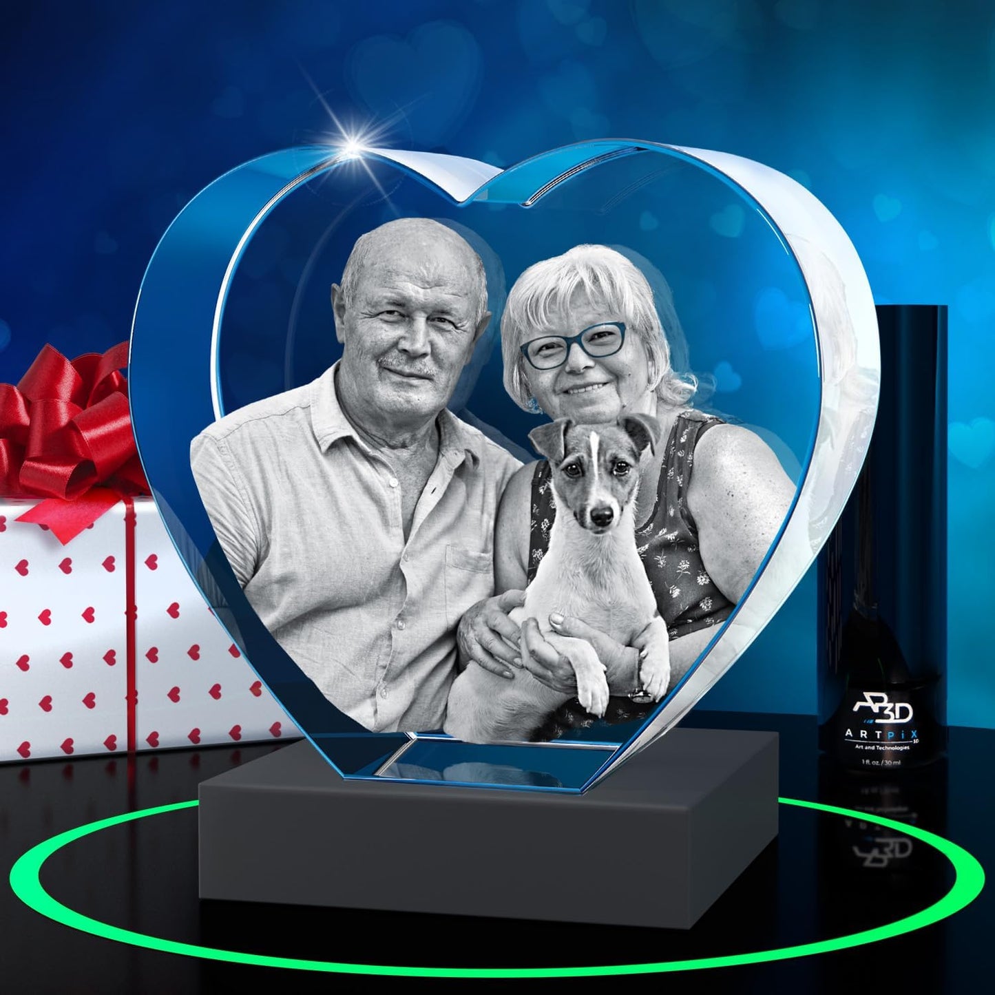 ArtPix 3D Premium Crystal Photo Gift for Loved Ones and Family