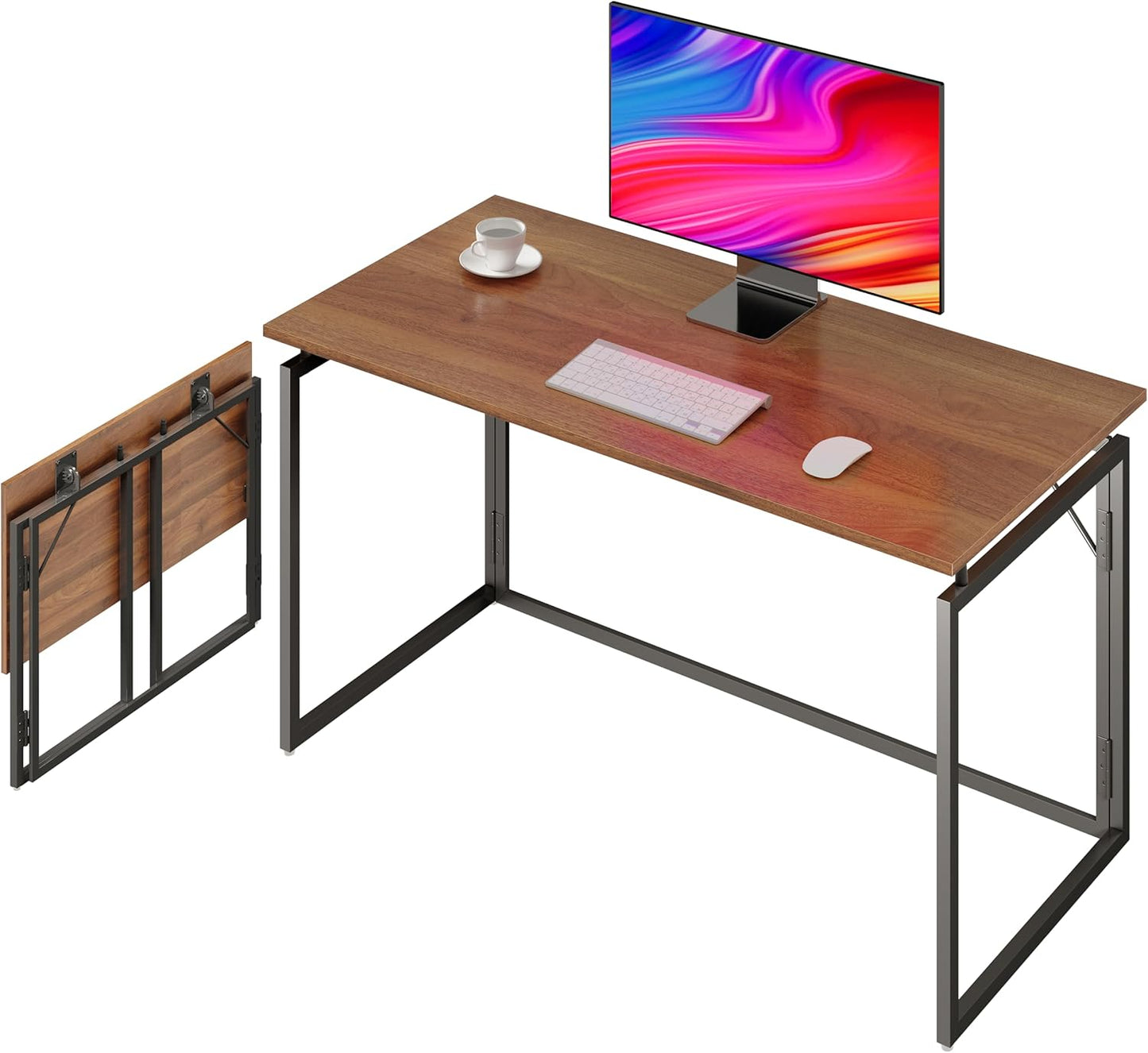 Portable 30 Folding Desk - No Assembly Compact Space Saver