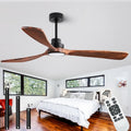 60 in Ceiling Fans with Lights with Remote Control - Quiet Solid Wood