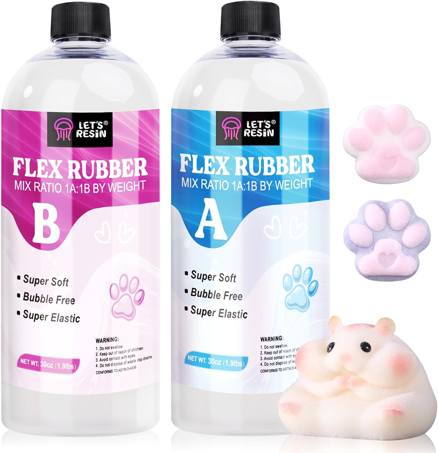 LET'S RESIN Flex Rubber for Making Taba Squishy - Super Soft