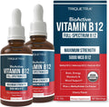 Organic Vitamin B12 5000 mcg Full-Spectrum - Sublingual Cherry