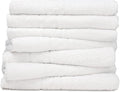 ZUPERIA 7-Pack White Bath Towels 30in x 54in - Soft, Highly Absorbent