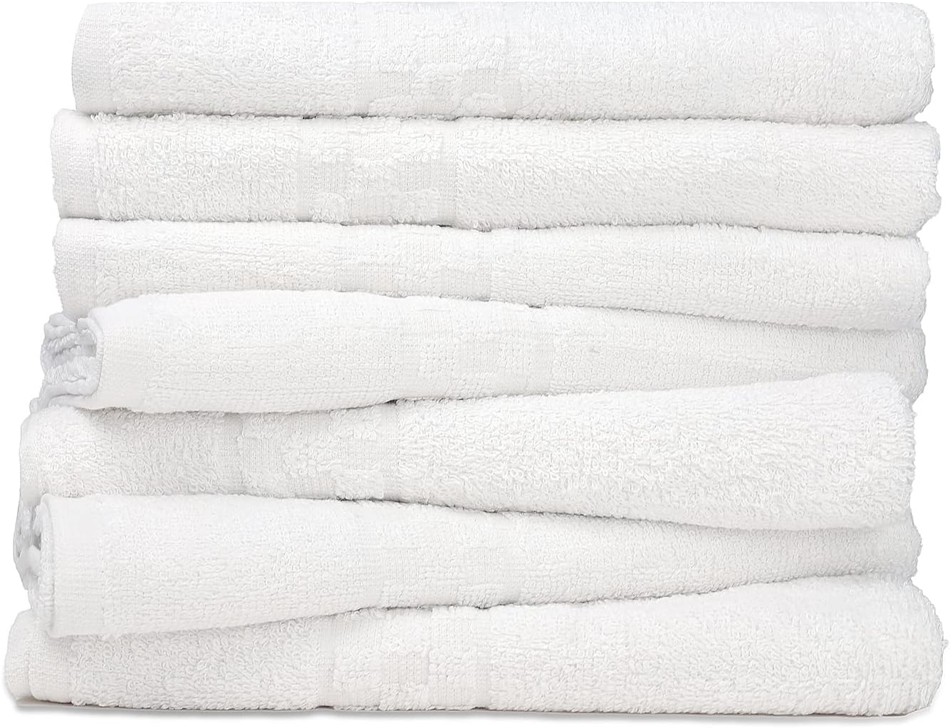 ZUPERIA 7-Pack White Bath Towels - Ultra Soft 100% Cotton