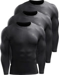 Men's 3-Pack Dry Fit Long Sleeve Compression Shirts - 3-Pack