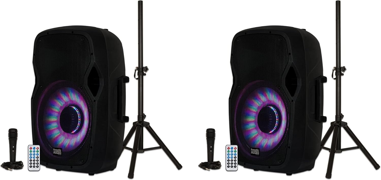 Acoustic Audio 15 Inch Bluetooth LED Speaker System Review