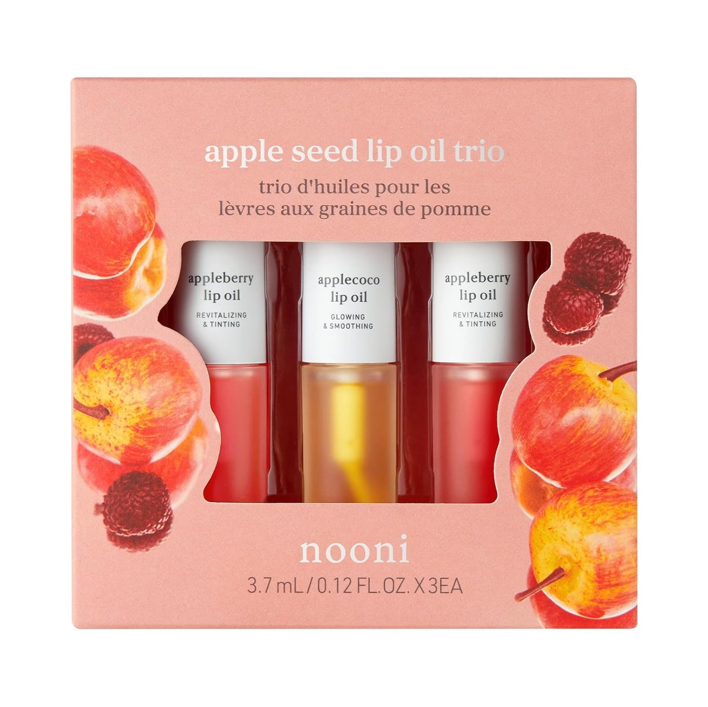 NOONI Korean Lip Oil Gift Set - Hydrating Lip Care Trio