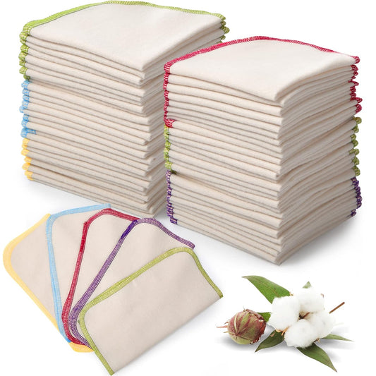 Soft Reusable Baby Wipes Set - Gentle & Durable 8x8