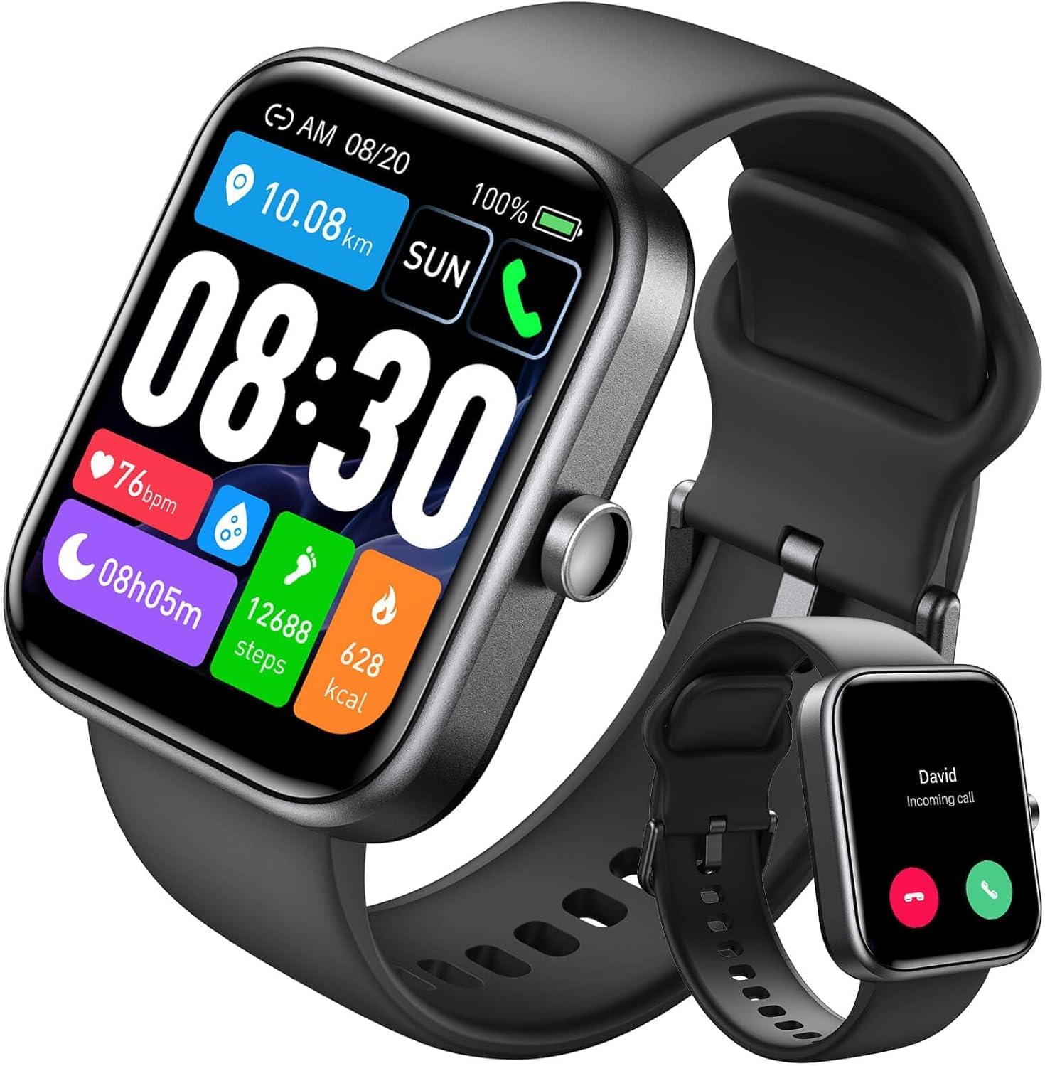 TOZO 2025 Smart Watch: Calls, IP68 Waterproof, Health Monitoring