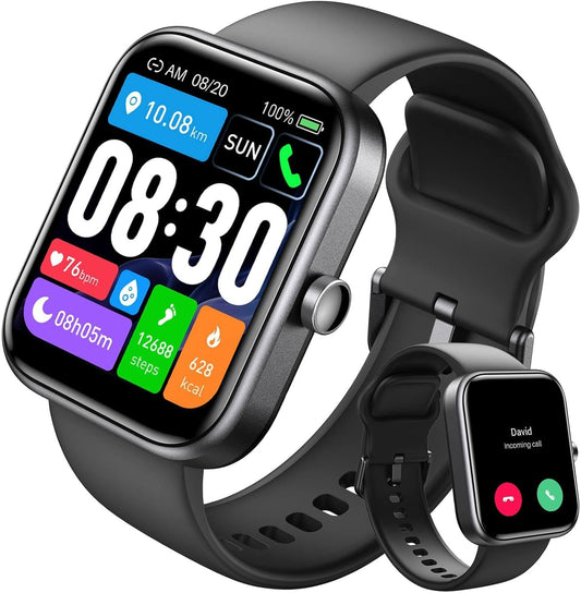 TOZO 2025 Smart Watch: Calls, IP68 Waterproof, Health Monitoring