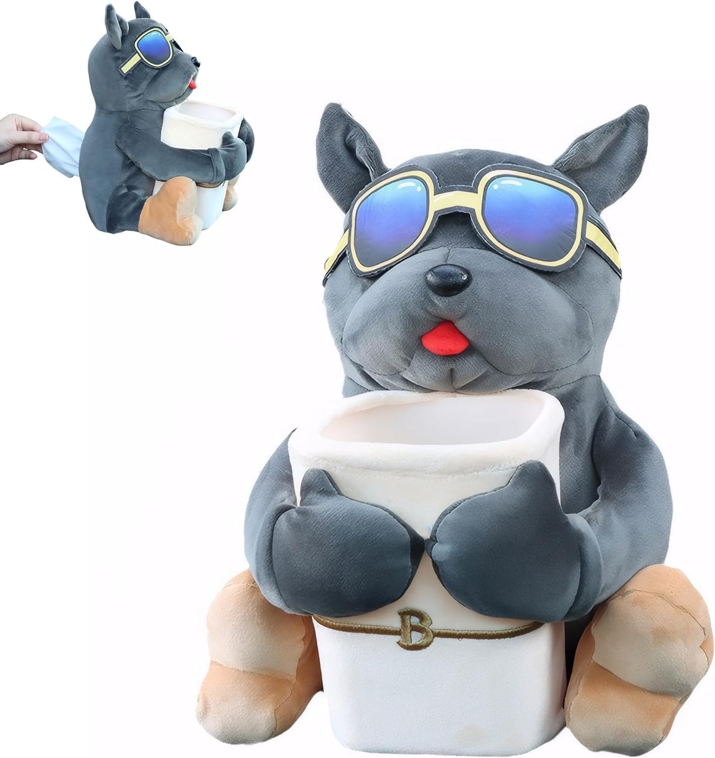 Adorable Dog Car Tissue Box & Organizer