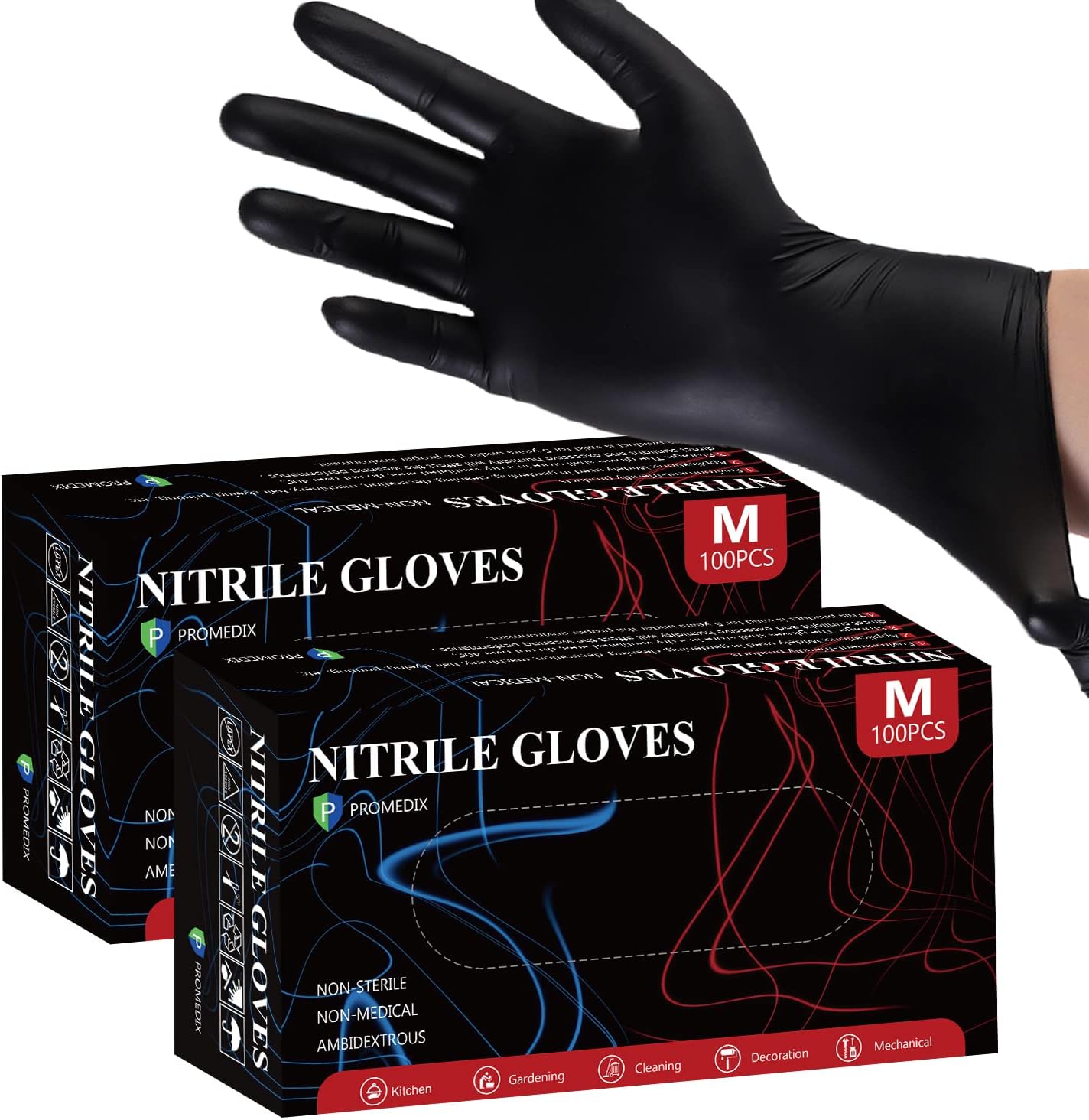 PROMEDIX P 4mil Nitrile Gloves - Latex Free & Food Safe